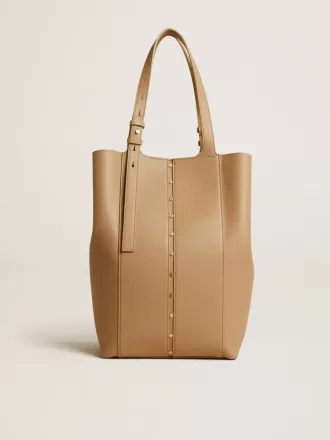 24/7 Bag North South i cappuccinofärgat läder med justerbara handtag