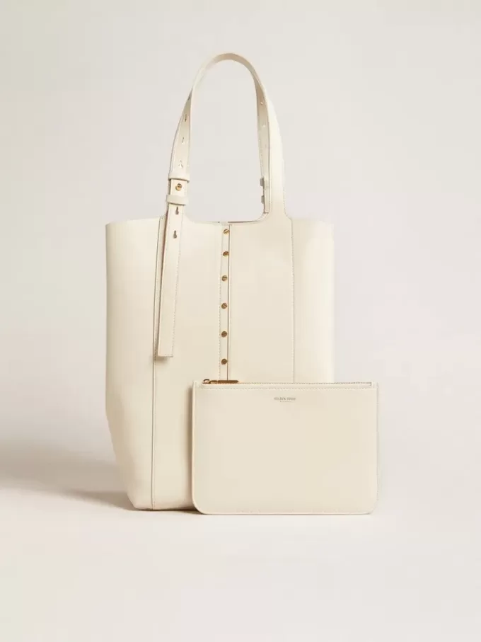 24/7 Bag North South i smörfärgat läder med justerbara handtag