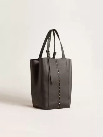 24/7 Bag North South i svart läder med justerbara handtag