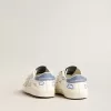 Baby Old School med stjärna i mocka och ljusblå läderflik på hälen Baby Old School med stjärna i mocka och ljusblå läderflik på hälen