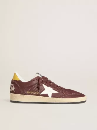 Ball Star för damer i chokladbrunt nubuck med läderstjärna och hälflik