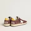 Ball Star för damer i chokladbrunt nubuck med läderstjärna och hälflik Ball Star för damer i chokladbrunt nubuck med läderstjärna och hälflik