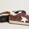 Ball Star för herr i chokladbrunt nubuck med läderstjärna och hälflik Ball Star för herr i chokladbrunt nubuck med läderstjärna och hälflik