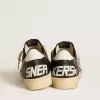 Ball Star för herr i svart nappa med vit läderstjärna och hälflik Ball Star för herr i svart nappa med vit läderstjärna och hälflik