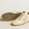 Ball Star i nylon och läder med rosa och ljusblå stjärna och beige hälflik Ball Star i nylon och läder med rosa och ljusblå stjärna och beige hälflik