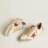 Ball Star LTD för damer i nappa med läderstjärna och silverfärgad mockahälflik Ball Star LTD för damer i nappa med läderstjärna och silverfärgad mockahälflik