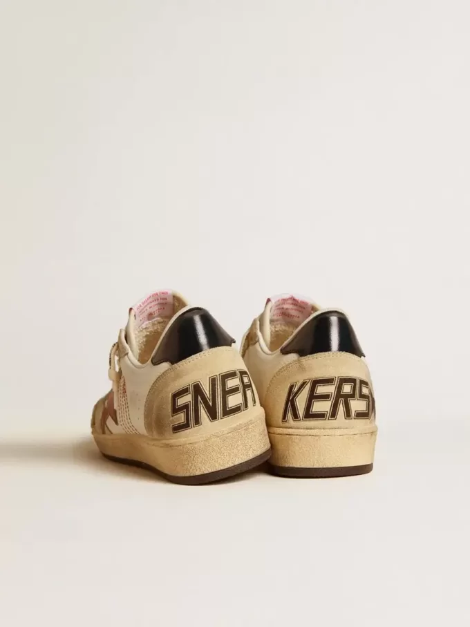 Ball Star LTD för herr i nappaläder med röd läderstjärna och läderflik på hälen Ball Star LTD för herr i nappaläder med röd läderstjärna och läderflik på hälen