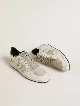 Ball Star LTD för herr med stjärna i mocka och texturerad läderflik på hälen
