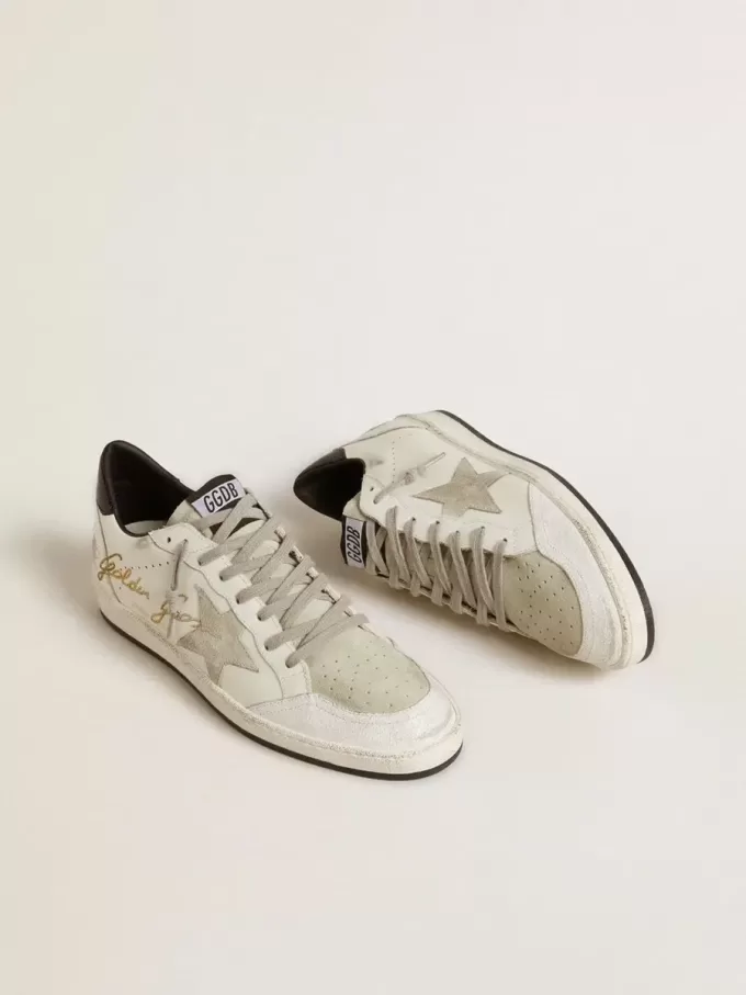 Ball Star LTD för herr med stjärna i mocka och texturerad läderflik på hälen Ball Star LTD för herr med stjärna i mocka och texturerad läderflik på hälen