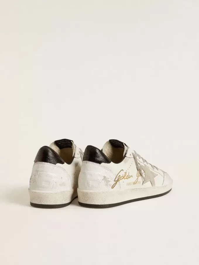 Ball Star LTD för herr med stjärna i mocka och texturerad läderflik på hälen Ball Star LTD för herr med stjärna i mocka och texturerad läderflik på hälen