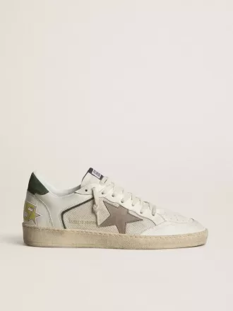 Ball Star LTD i mesh och nappaläder med grå läderstjärna och grön mockahälflik