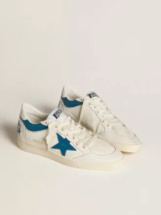 Ball Star LTD i nappa med turkos läderstjärna och vit hälflik