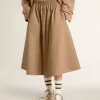 Beige cirkelkjol för dam Beige cirkelkjol för dam