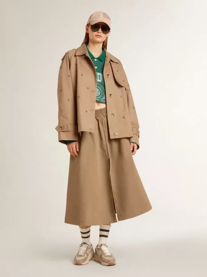 Beige cirkelkjol för dam Beige cirkelkjol för dam