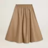 Beige cirkelkjol för dam Beige cirkelkjol för dam