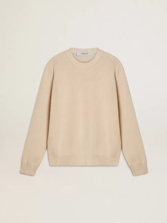 Beige damtröja med texten ”Golden” på ryggen Beige damtröja med texten ”Golden” på ryggen