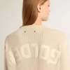 Beige damtröja med texten ”Golden” på ryggen Beige damtröja med texten ”Golden” på ryggen