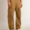 Beige khaki cargobyxor