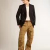 Beige khaki cargobyxor