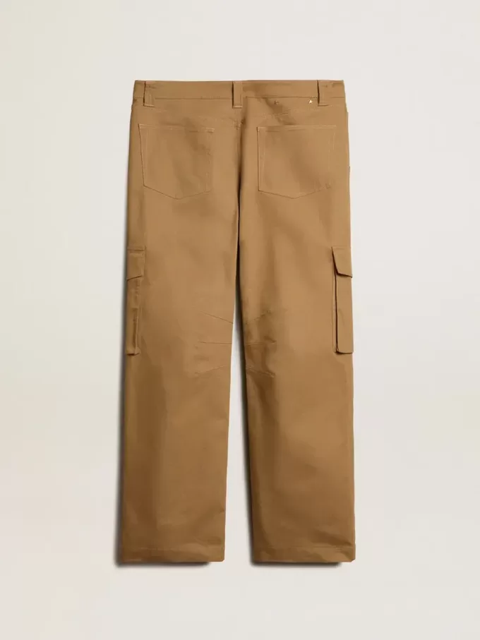 Beige khaki cargobyxor