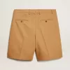 Bermudashorts för herr i beige bomull