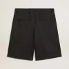 Bermudashorts för herr i mörkblå ull