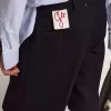 Bermudashorts för herr i mörkblå ull