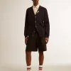 Bermudashorts för herr i svart bomull
