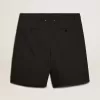 Bermudashorts för herr i svart bomull