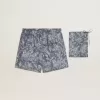 Boxershorts för herr med ljusblått och vitt marintryck