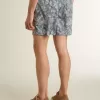 Boxershorts för herr med ljusblått och vitt marintryck