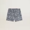 Boxershorts för herr med ljusblått och vitt marintryck