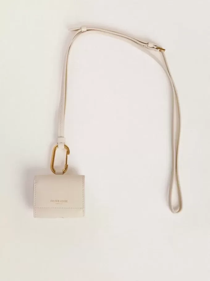 Brukt vitt AirPod-fodral