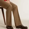 Chunky loafers för damer i svart läder med nitar