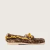 Cruise loafers för herr i ponnyläder med leopardmönster