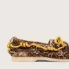 Cruise loafers för herr i ponnyläder med leopardmönster