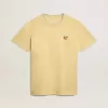 Dam-T-shirt i bomullsjersey med broderi på halsen och hjärtat