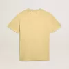 Dam-T-shirt i bomullsjersey med broderi på halsen och hjärtat
