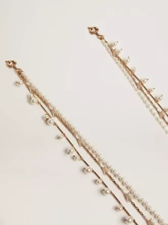 Damhalsband med tre antikguldfärgade Heritage-kedjor Damhalsband med tre antikguldfärgade Heritage-kedjor