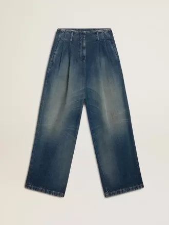 Damjeans med vid ben och medium tvätt CNY Damjeans med vid ben och medium tvätt CNY