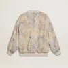 Damkofta med blommönster och broderier Damkofta med blommönster och broderier