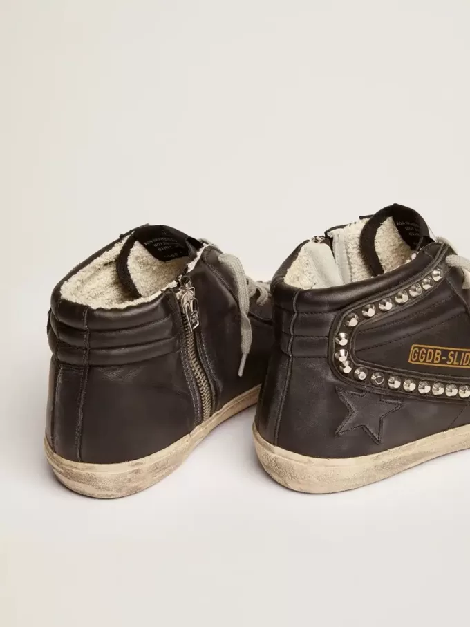 Damsko Slide svart med nitar