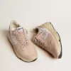 Damskor Running Sole i mesh och nubuck med silvermetallisk läderstjärna
