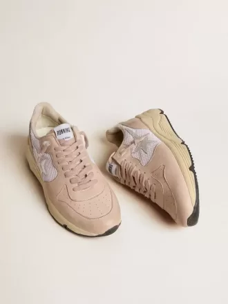 Damskor Running Sole i mesh och nubuck med silvermetallisk läderstjärna
