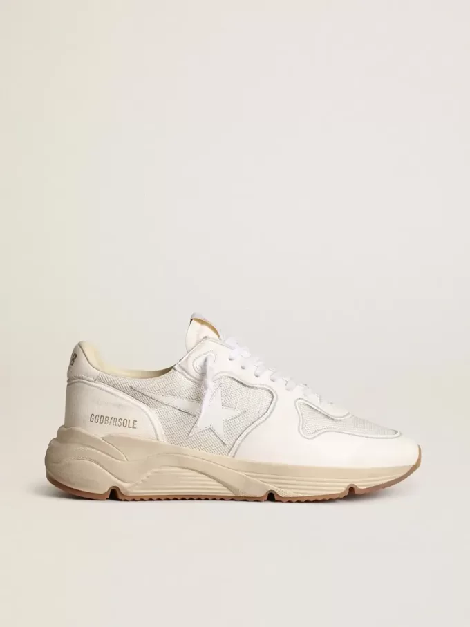 Damskor Running Sole i mesh och vitt nappa Damskor Running Sole i mesh och vitt nappa