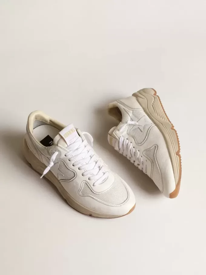 Damskor Running Sole i mesh och vitt nappa Damskor Running Sole i mesh och vitt nappa