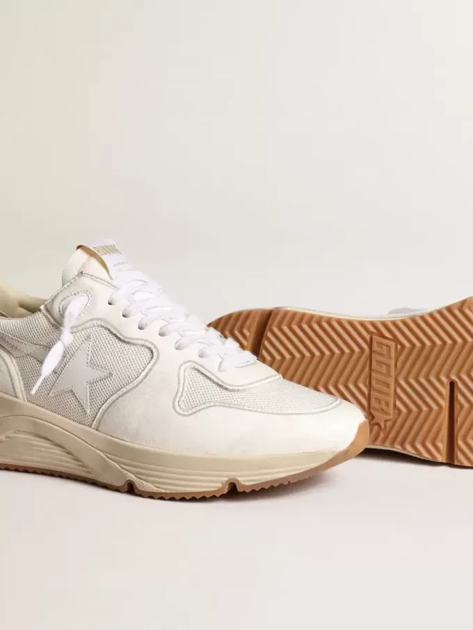 Damskor Running Sole i mesh och vitt nappa Damskor Running Sole i mesh och vitt nappa