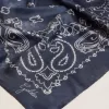 Denimblå Golden Collection-halsduk med paisleymönster