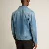 Denimjacka för herr med medium tvätt