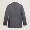 Dubbelknäppt blazer för damer i babyblått Dubbelknäppt blazer för damer i babyblått